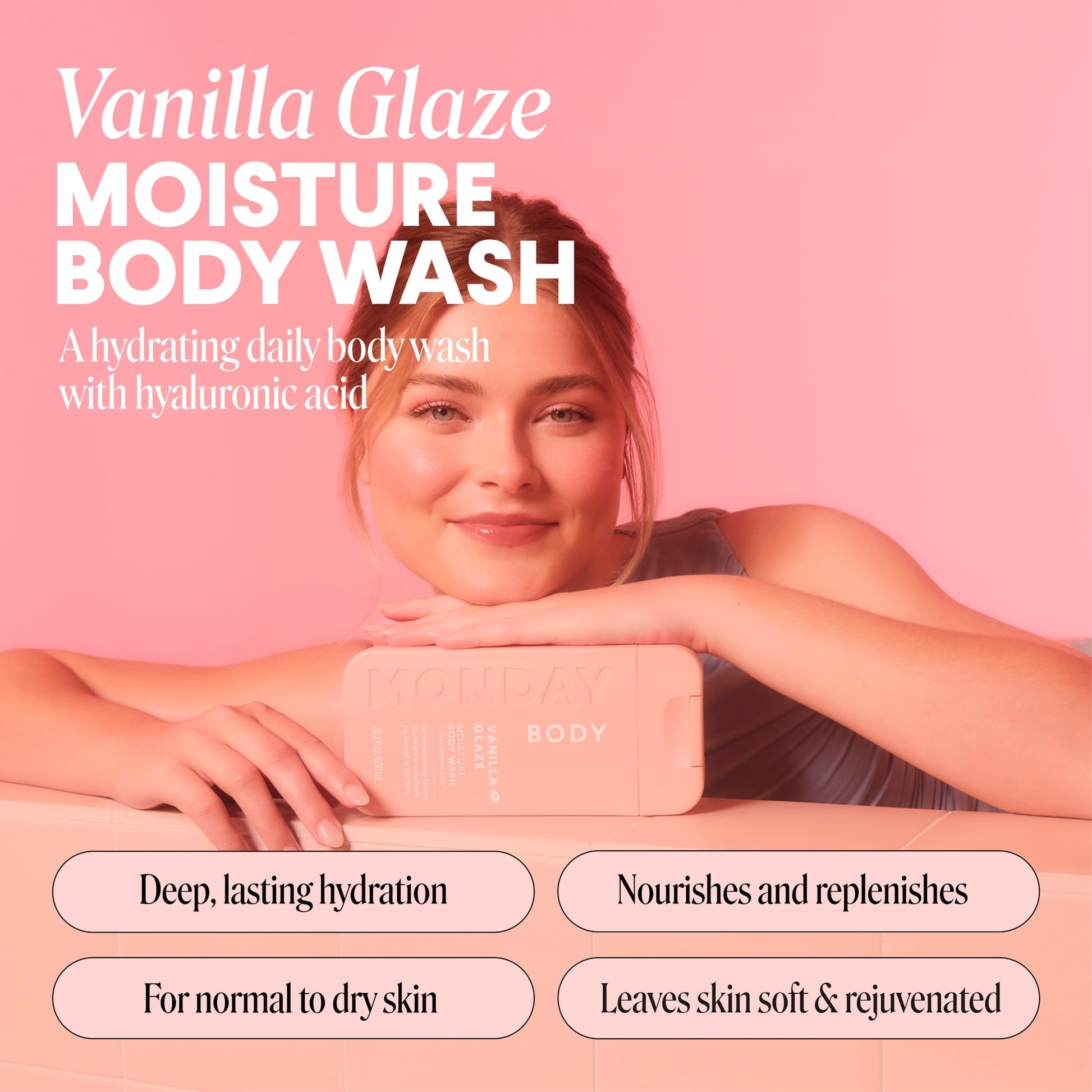 MONDAY HAIRCARE BODY WASH MOISTURE & VANILLA GLAZE 500 ML — image 3