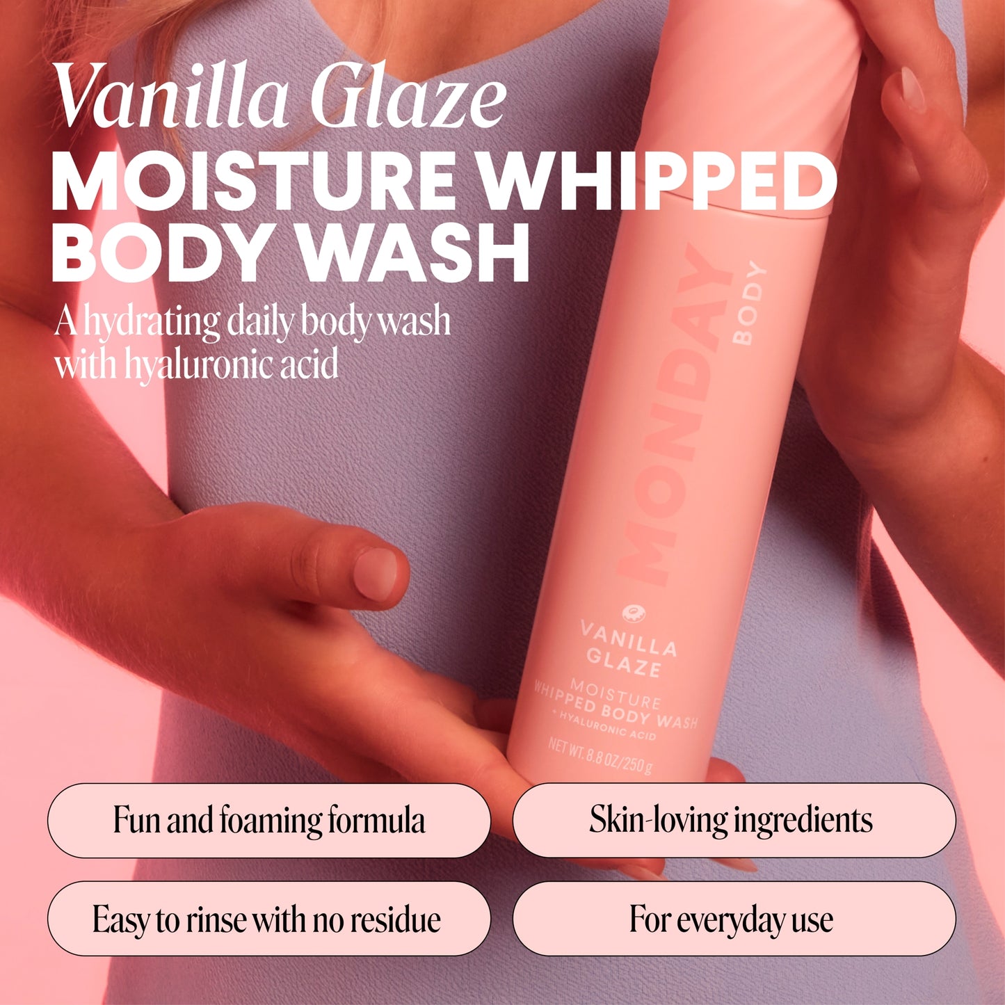 MONDAY HAIRCARE WHIPPED BODY WASH VANILLA GLAZE 265ML — image 3