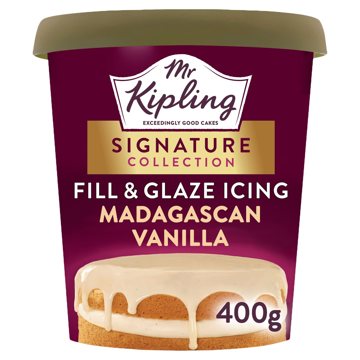 Mr Kipling Signature Baking Madagascan Vanilla Fill & Glaze Cake Icing 400g — image 1