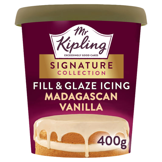 Mr Kipling Signature Baking Madagascan Vanilla Fill & Glaze Cake Icing 400g — image 1
