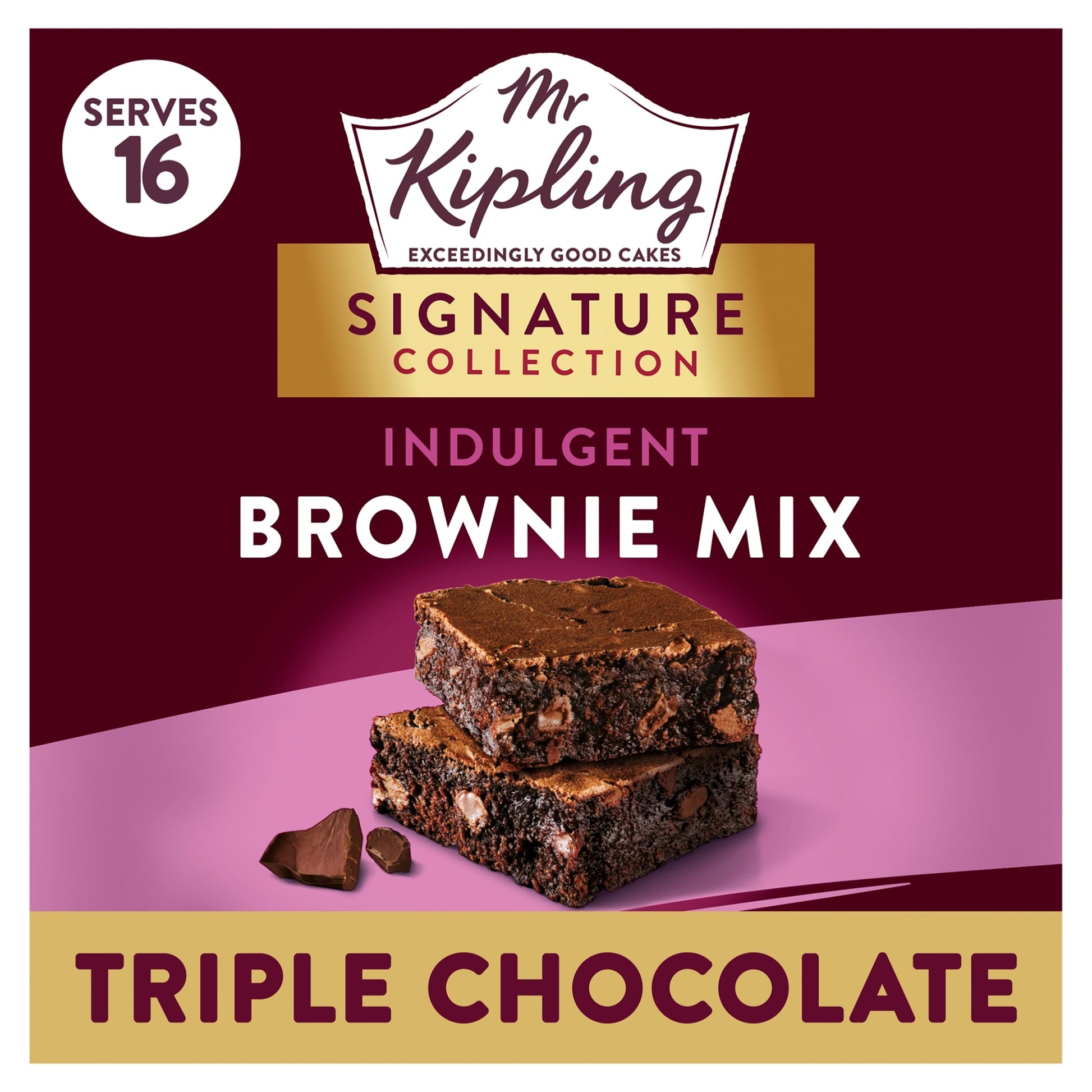 Mr Kipling Signature Baking Triple Chocolate Brownie Cake Mix 379g — image 1
