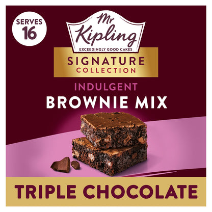 Mr Kipling Signature Baking Triple Chocolate Brownie Cake Mix 379g — image 1