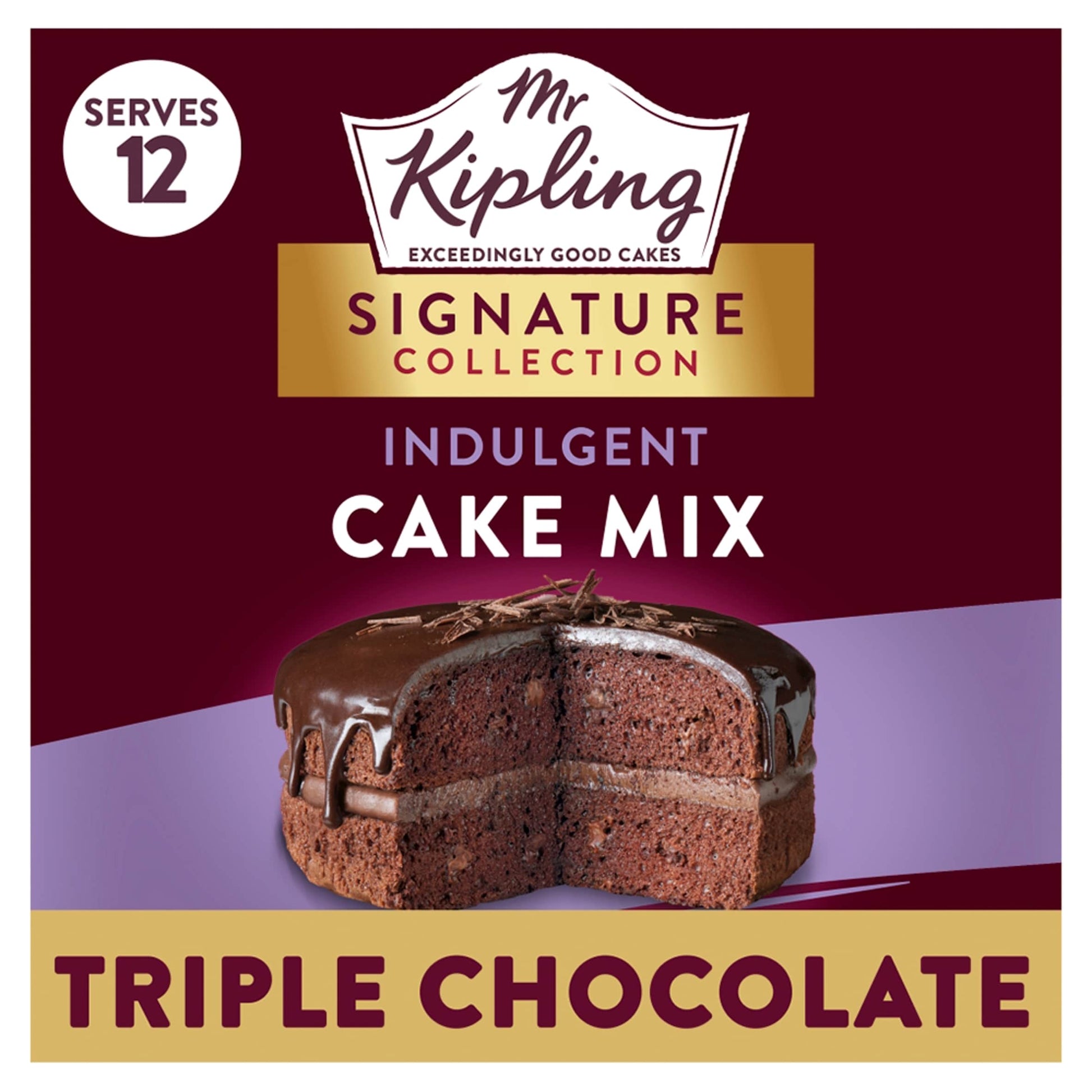 Mr Kipling Signature Baking Triple Chocolate Cake Mix 416g — image 1