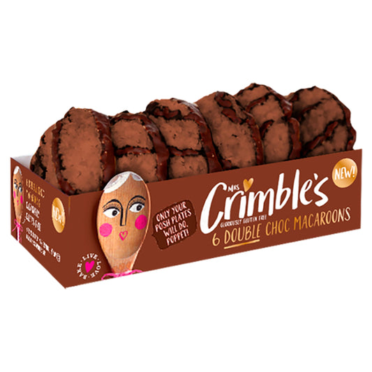 Mrs Crimble's 6 Double Choc Macaroons 195g — image 1