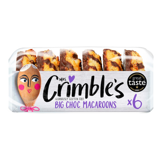 Mrs Crimble's Gluten Free Chocolate Coconut Macaroons 6 Pack 195g — image 1