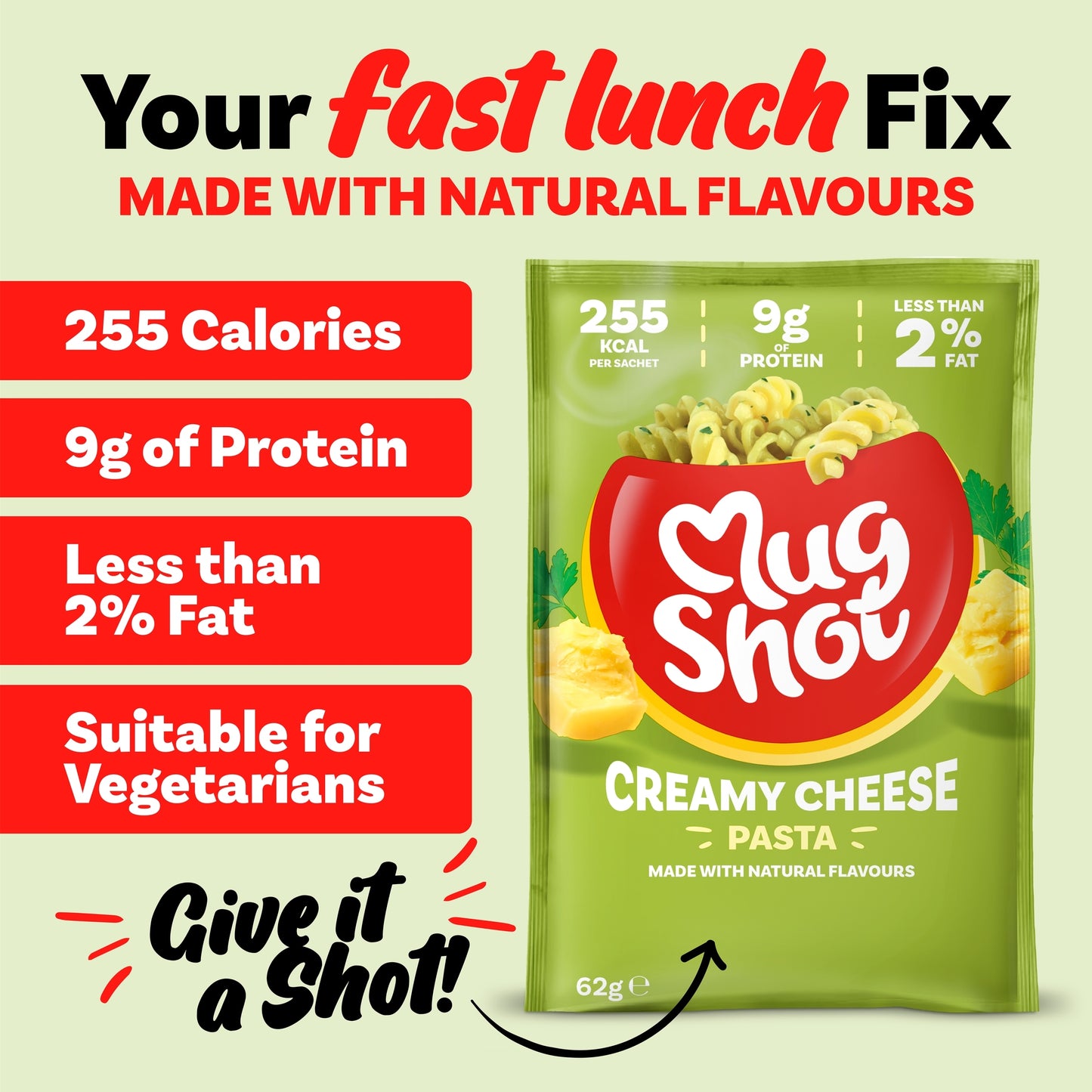 Mug Shot Creamy Cheese Pasta 68g — image 2