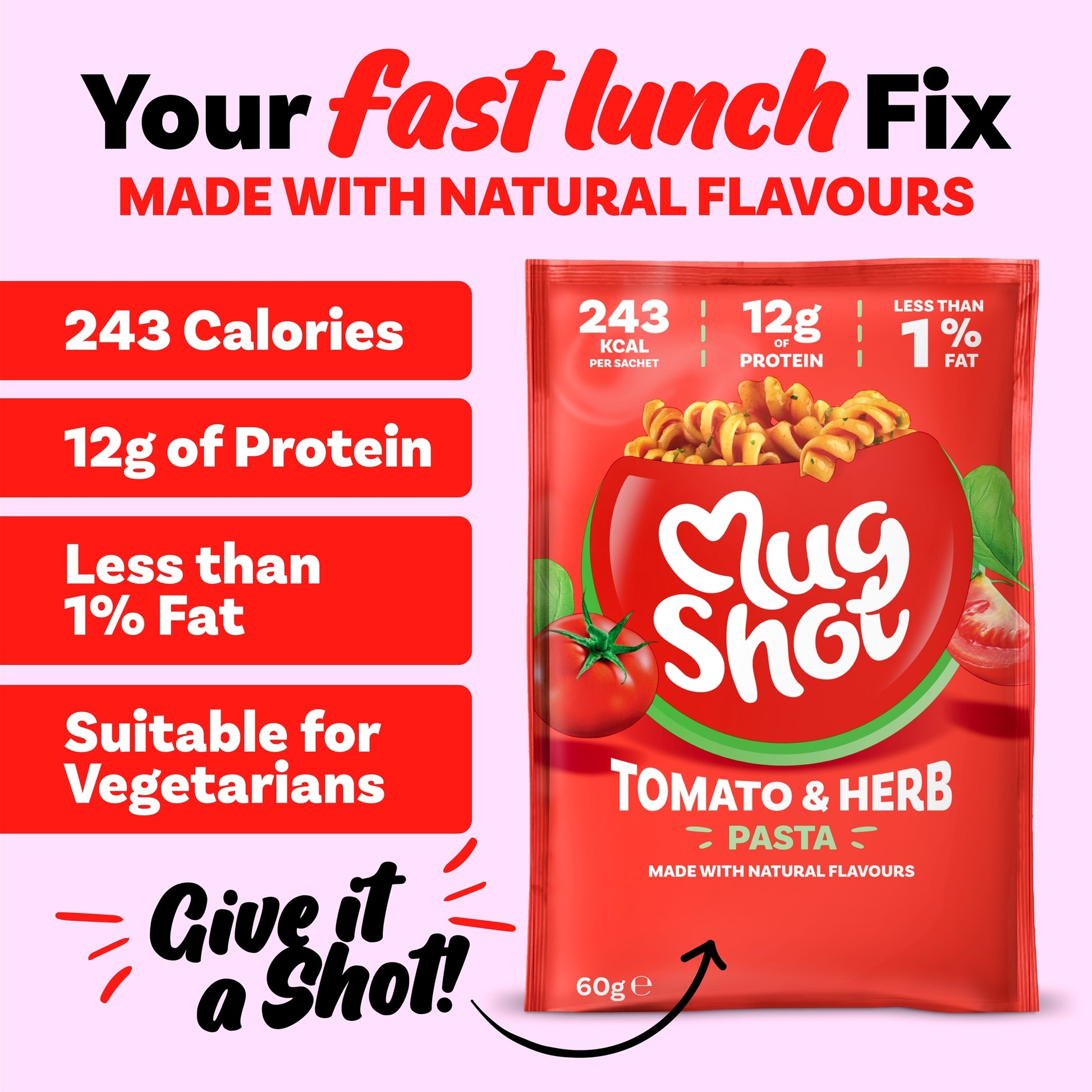 Mugshot Tomato & Herb Pasta 64G — image 2