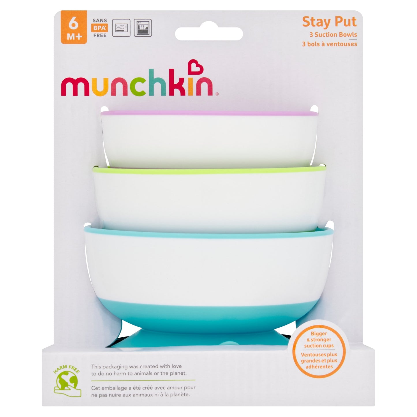 Munchkin Stay Put Suction Bowl 3 Pack — image 1