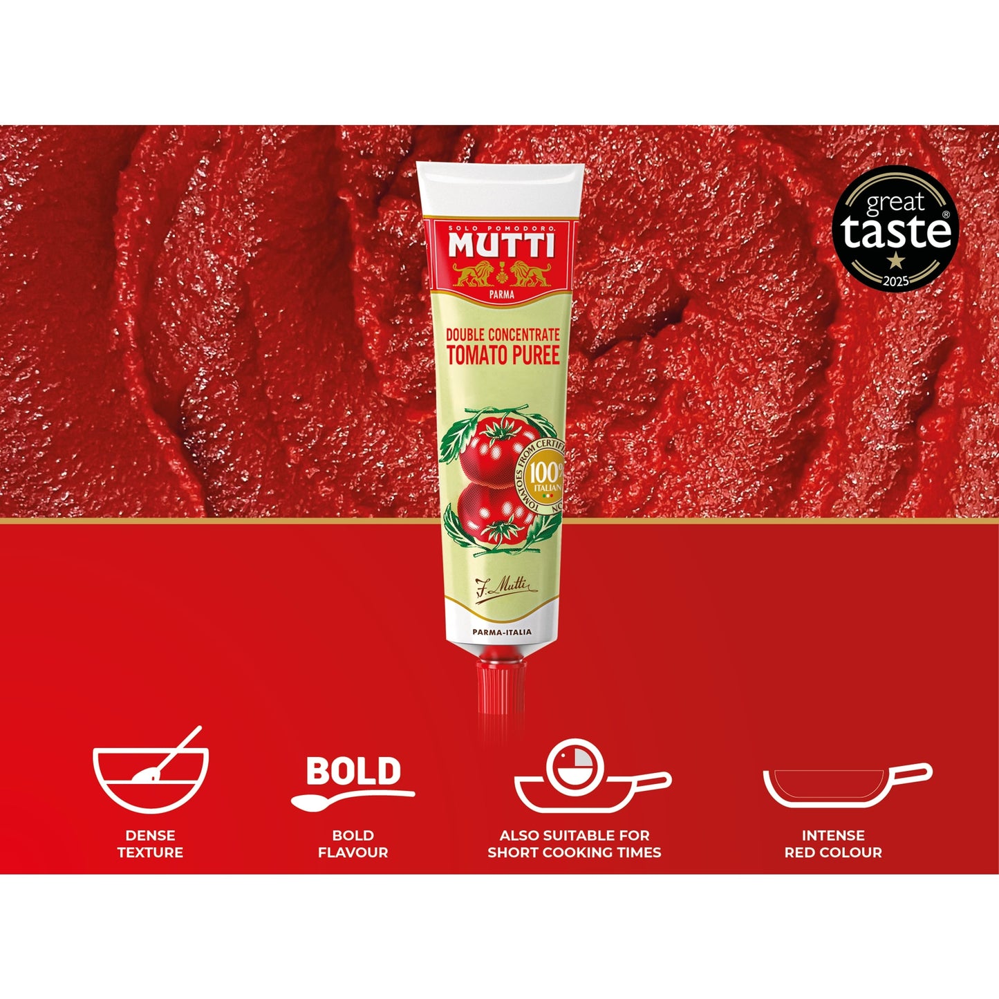 Mutti Double Concentrate Tomato Puree 130g — image 2