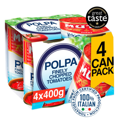 Mutti Finely Chopped Tomatoes 4x400g — image 1