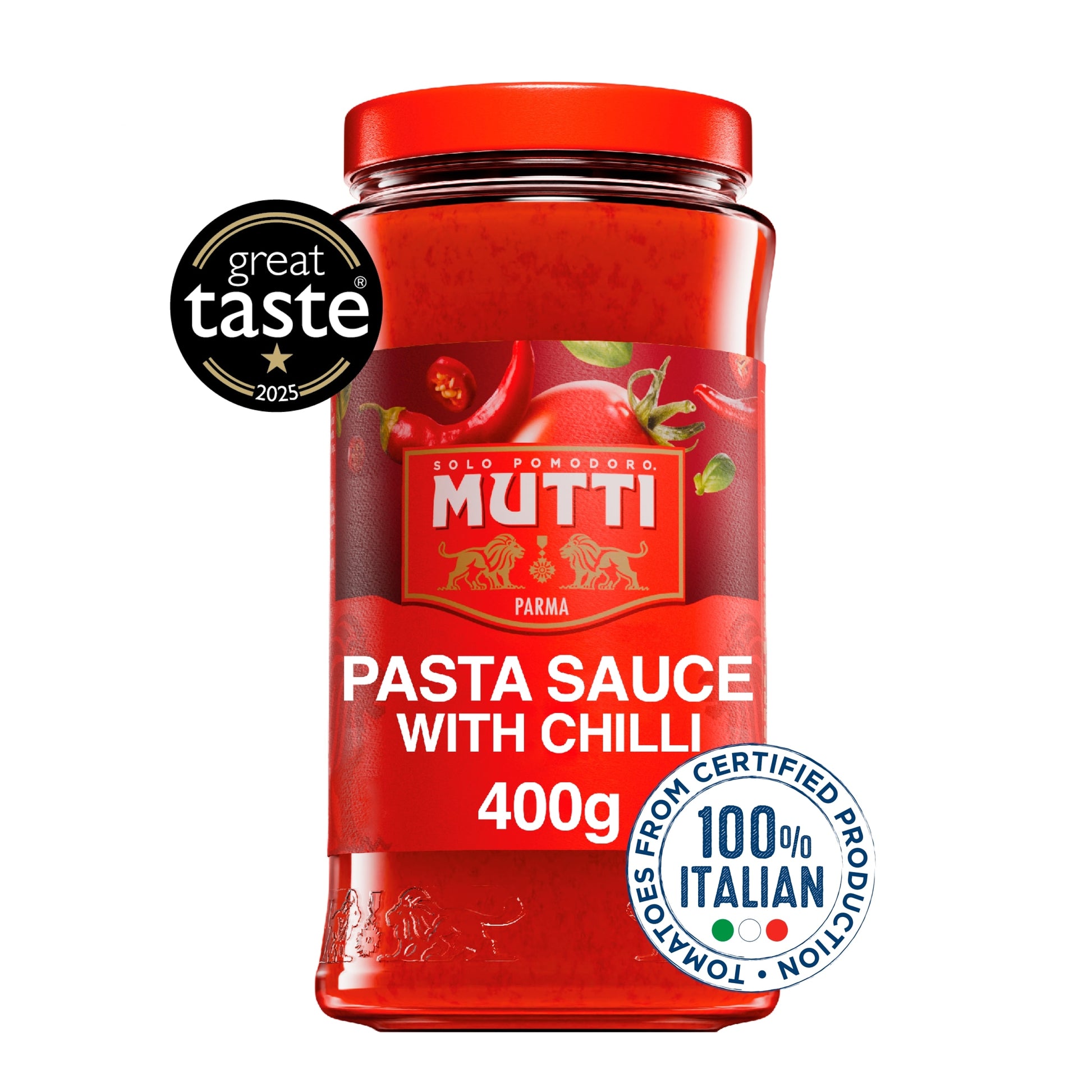 Mutti Tomato Pasta Sauce with Chilli 400g — image 1