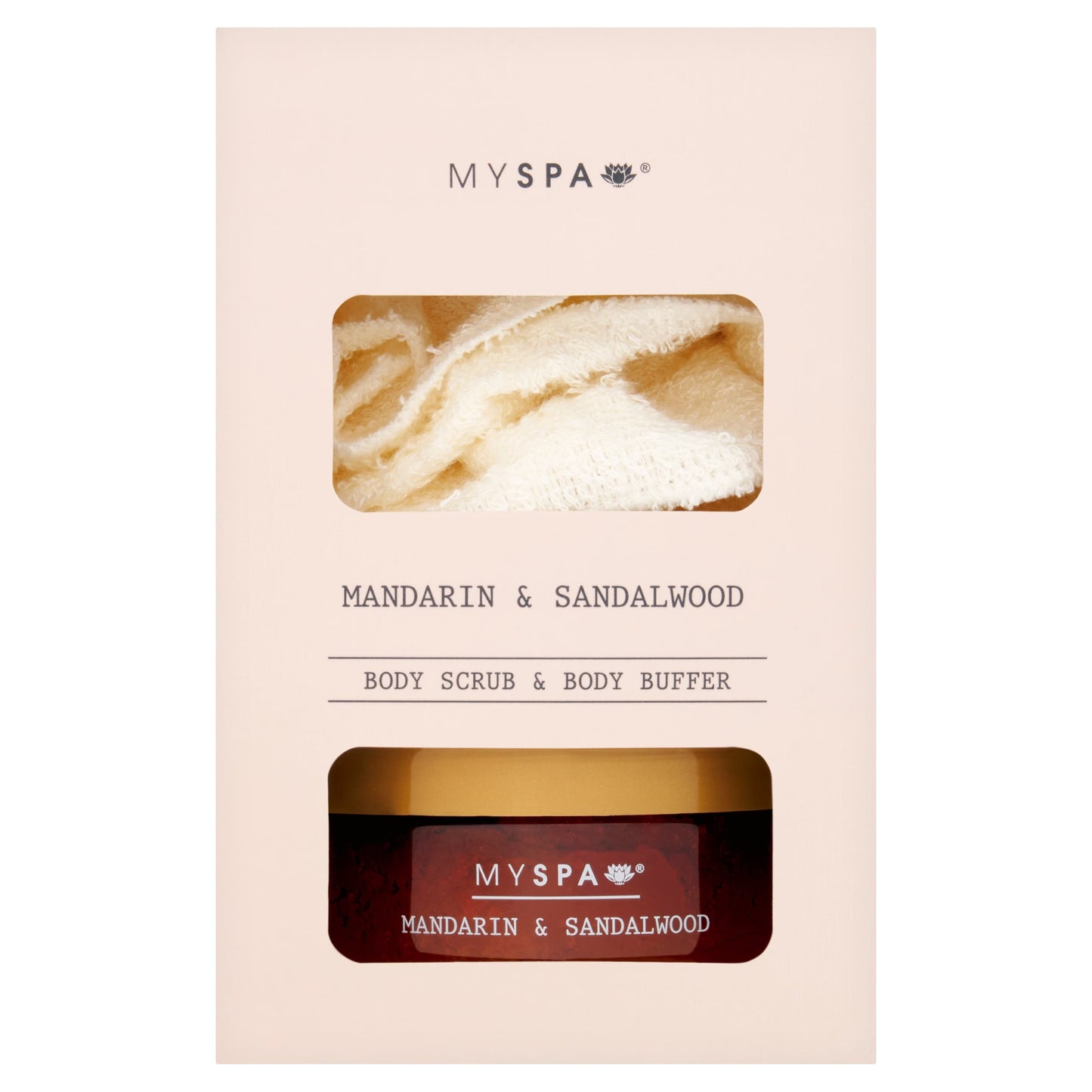 MY SPA BODY SCRUB & BODY BUFFER MANDARIN & SANDALWOOD GIFT SET — image 1