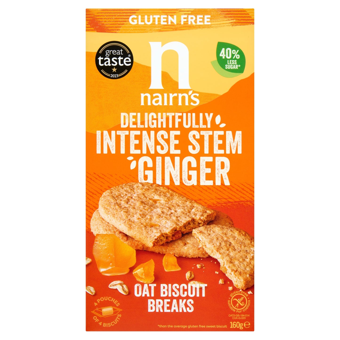 Nairn's Gluten Free Oat Biscuit Breaks 160g — image 1