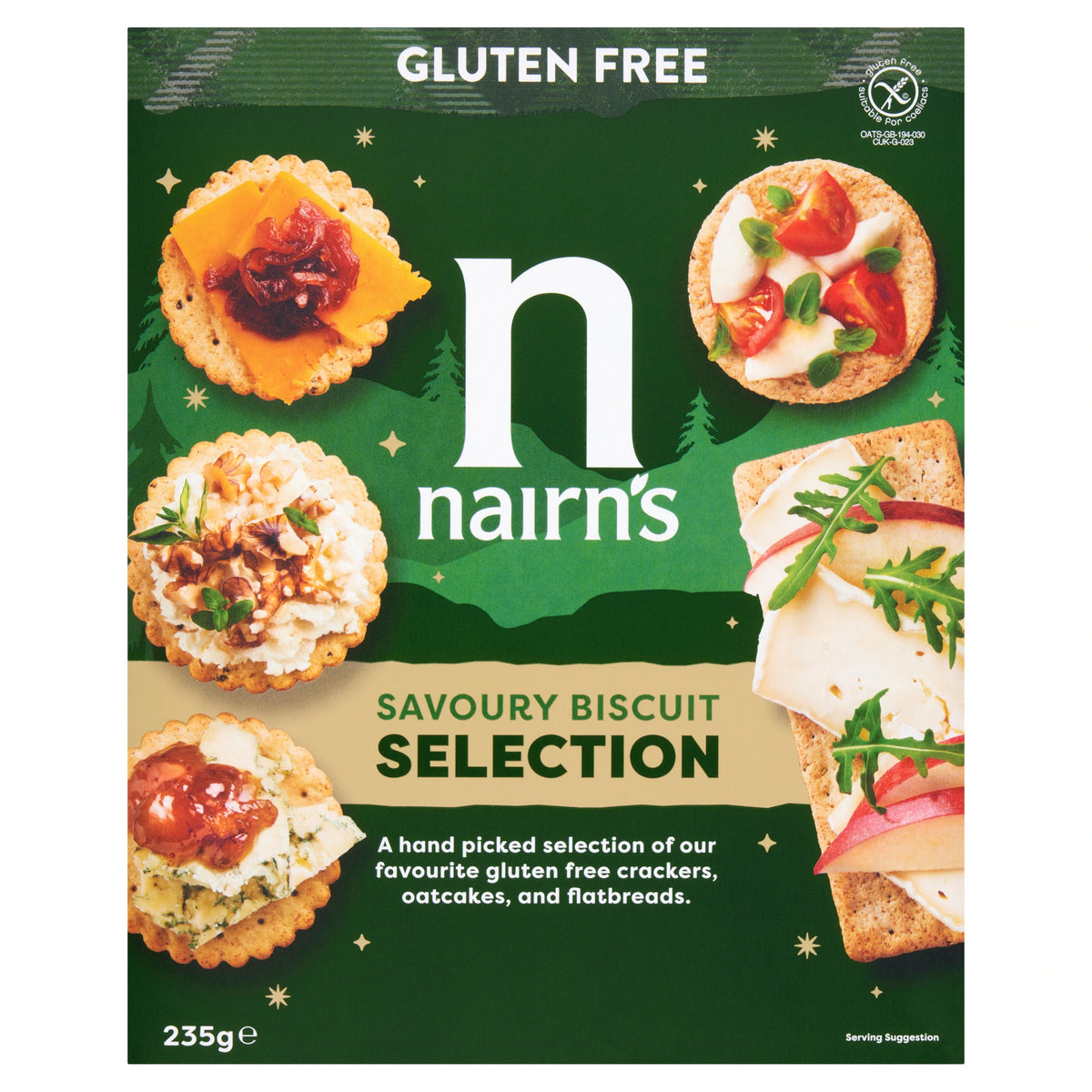 Nairn's Gluten Free Savoury Biscuit Selection 235g — image 1