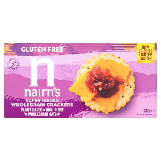 Nairn's Gluten Free Super Seeded Wholegrain Crackers 137g — image 1