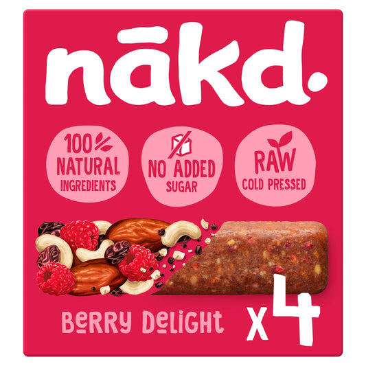 Nakd Berry Delight Raw Fruit & Nut Bar 4x35g — image 1