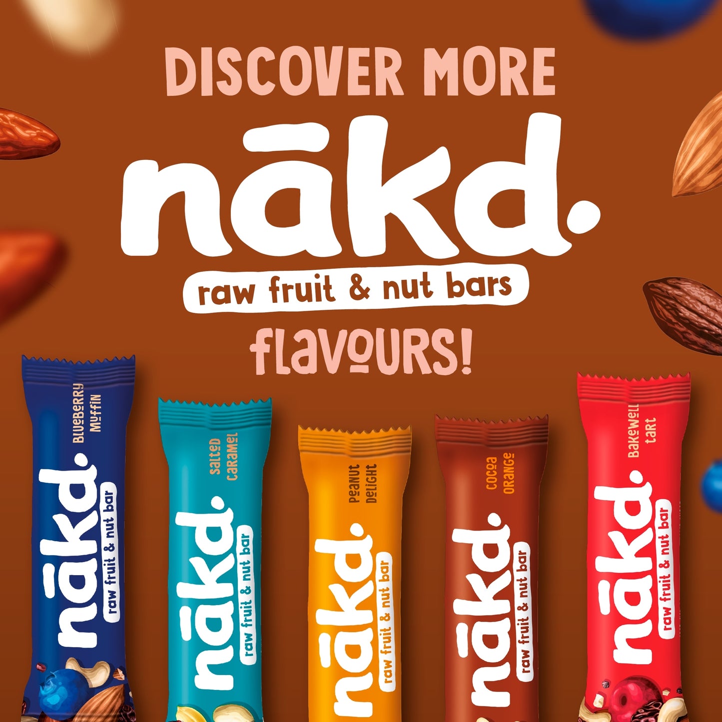 Nakd Cocoa Delight Bars - Fruit, Peanut 4 Pack 140g — image 2