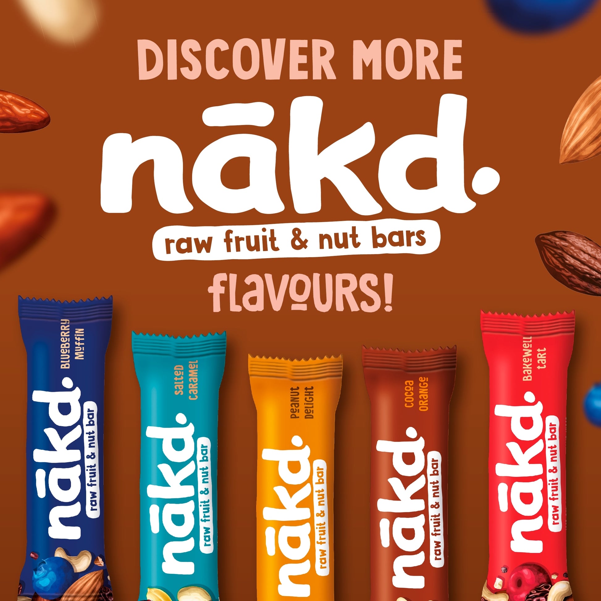 Nakd Cocoa Delight Bars - Fruit, Peanut 4 Pack 140g — image 2