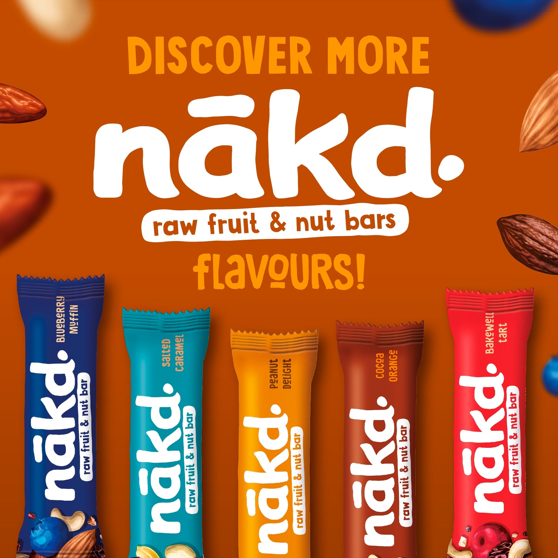 Nakd Cocoa Orange Fruit & Nut Bars 4 Pack 140g — image 2
