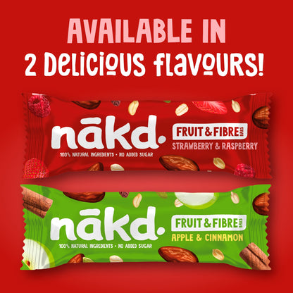 Nakd Fruit & Fibre Strawberry & Raspberry Bars 3 x 44g — image 3