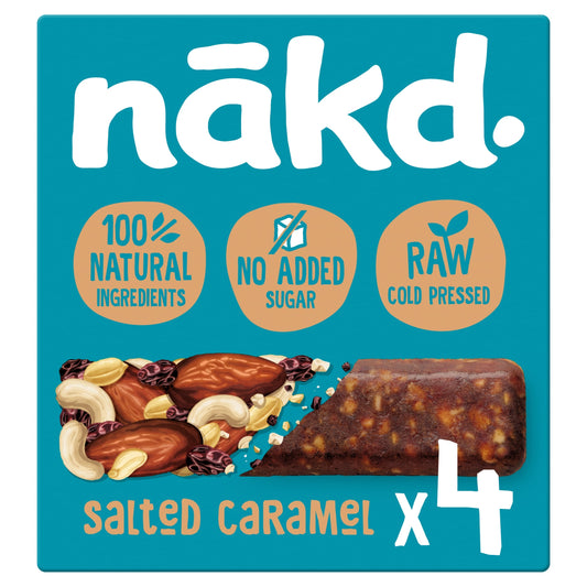 Nakd Fruit & Peanut Bars - Salted Caramel 4 Pack 35g — image 1