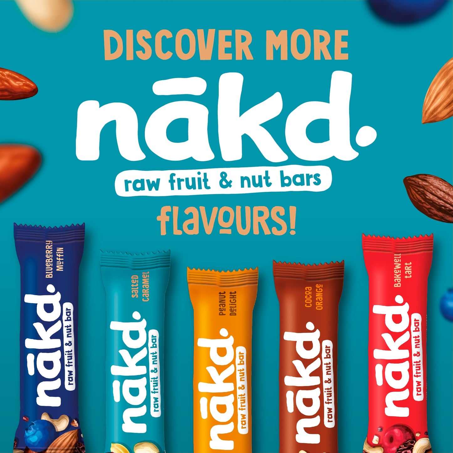 Nakd Fruit & Peanut Bars - Salted Caramel 4 Pack 35g — image 2