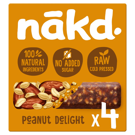 Nakd Peanut Delight Raw Fruit & Nut Bar 4x35g — image 1