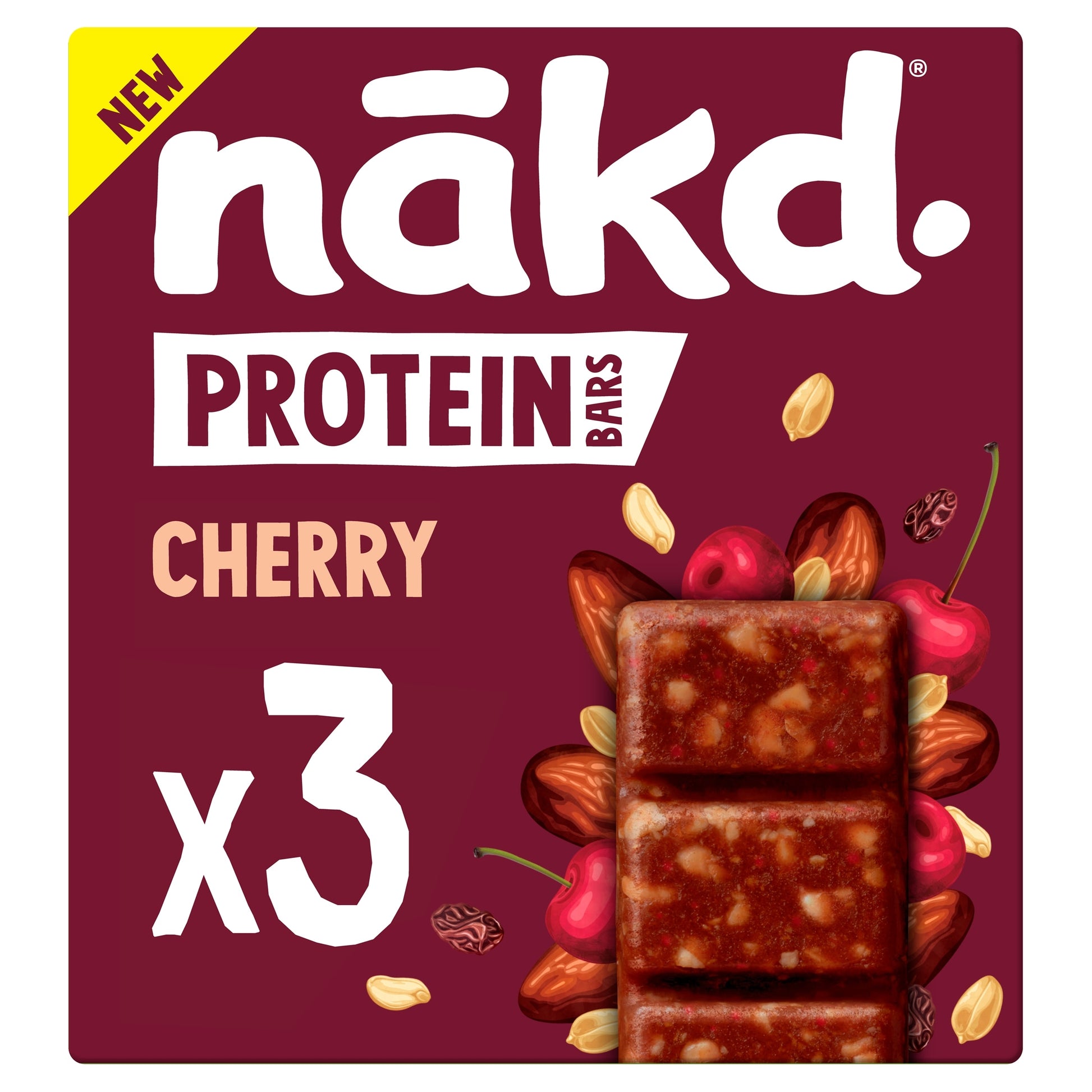 NAKD Protein Bars Cherry Cerise 3x45g — image 1