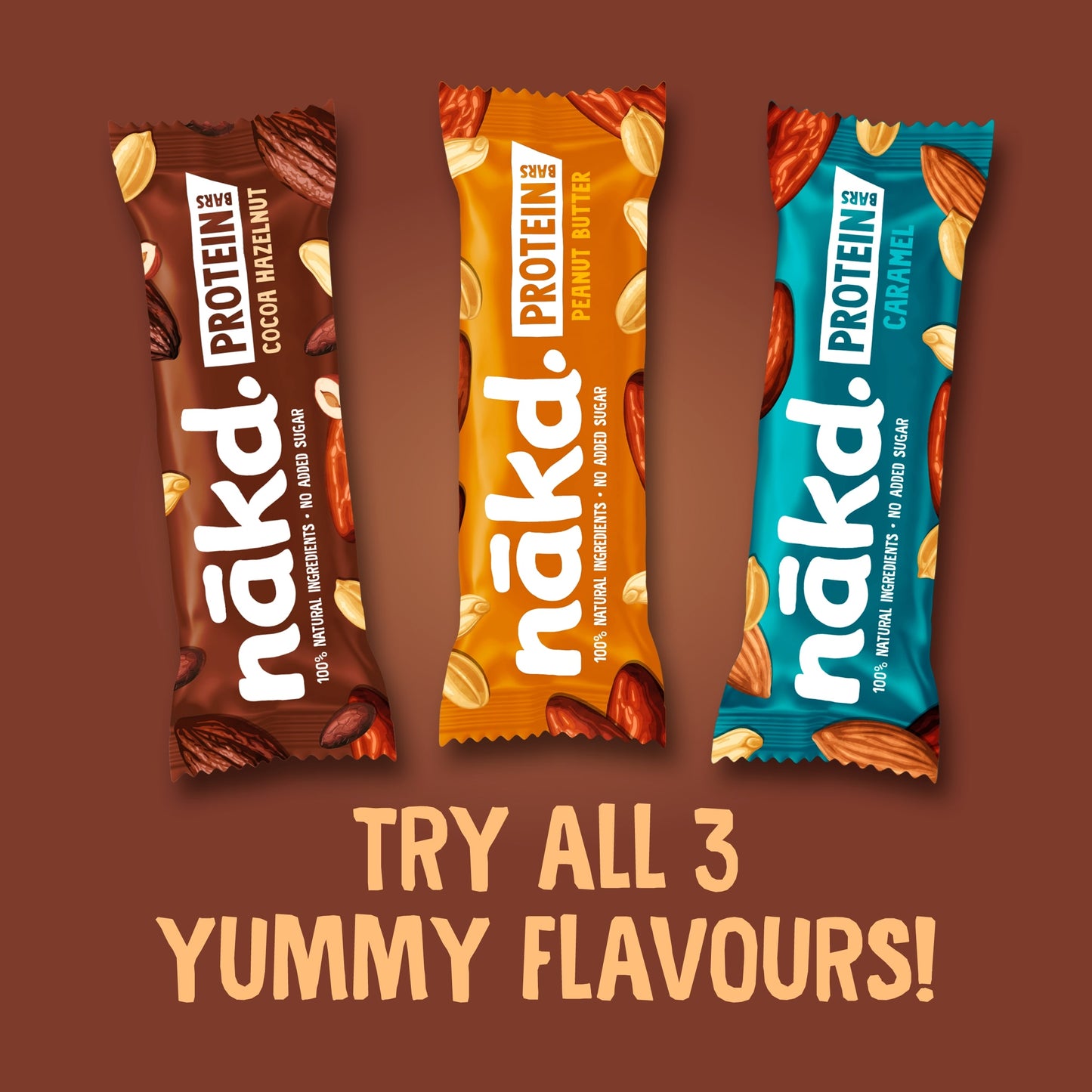 Nakd Protein Bars - Cocoa Hazelnut 3 x 45g — image 4