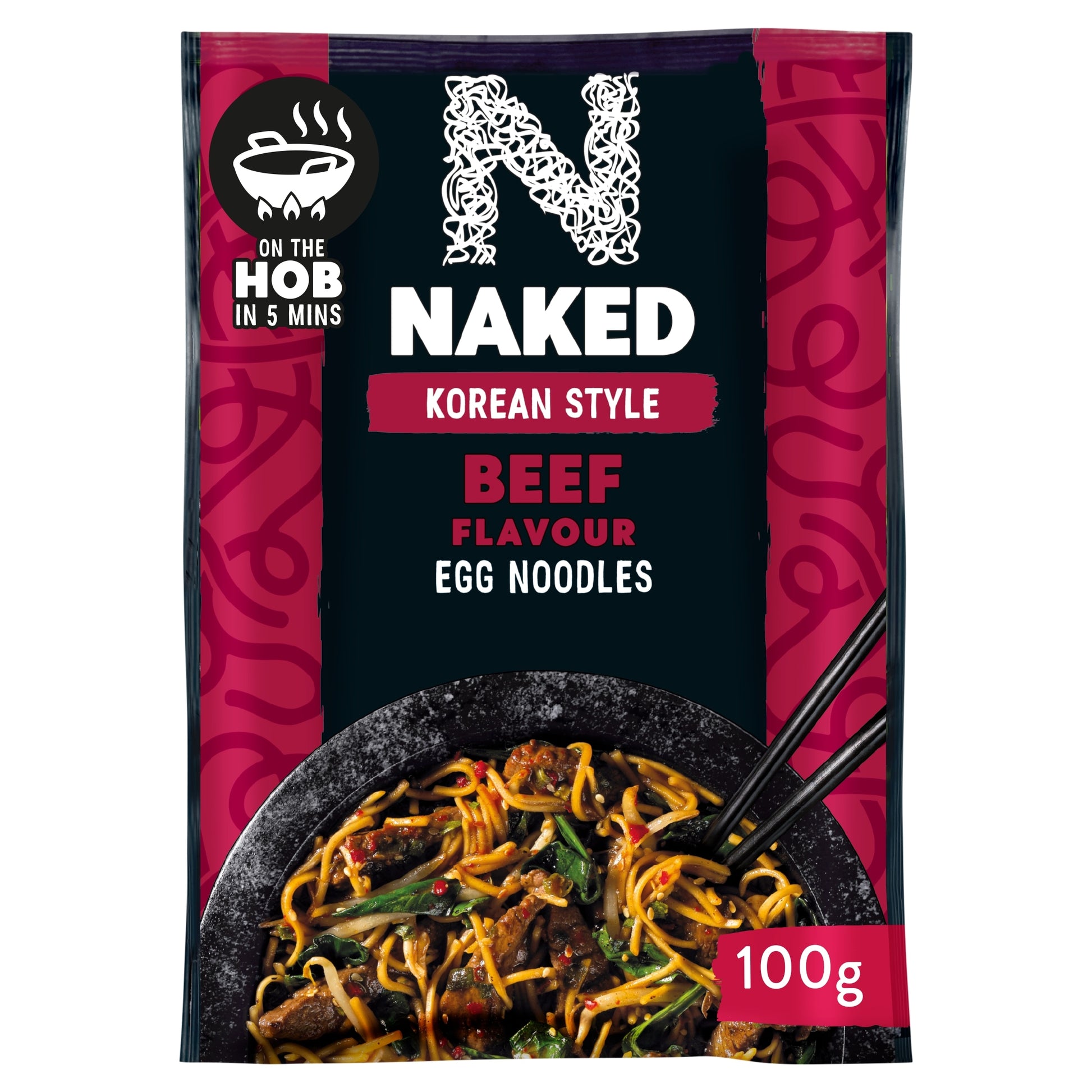 Naked Korean Style Bbq Beef Noodles 100G — image 1