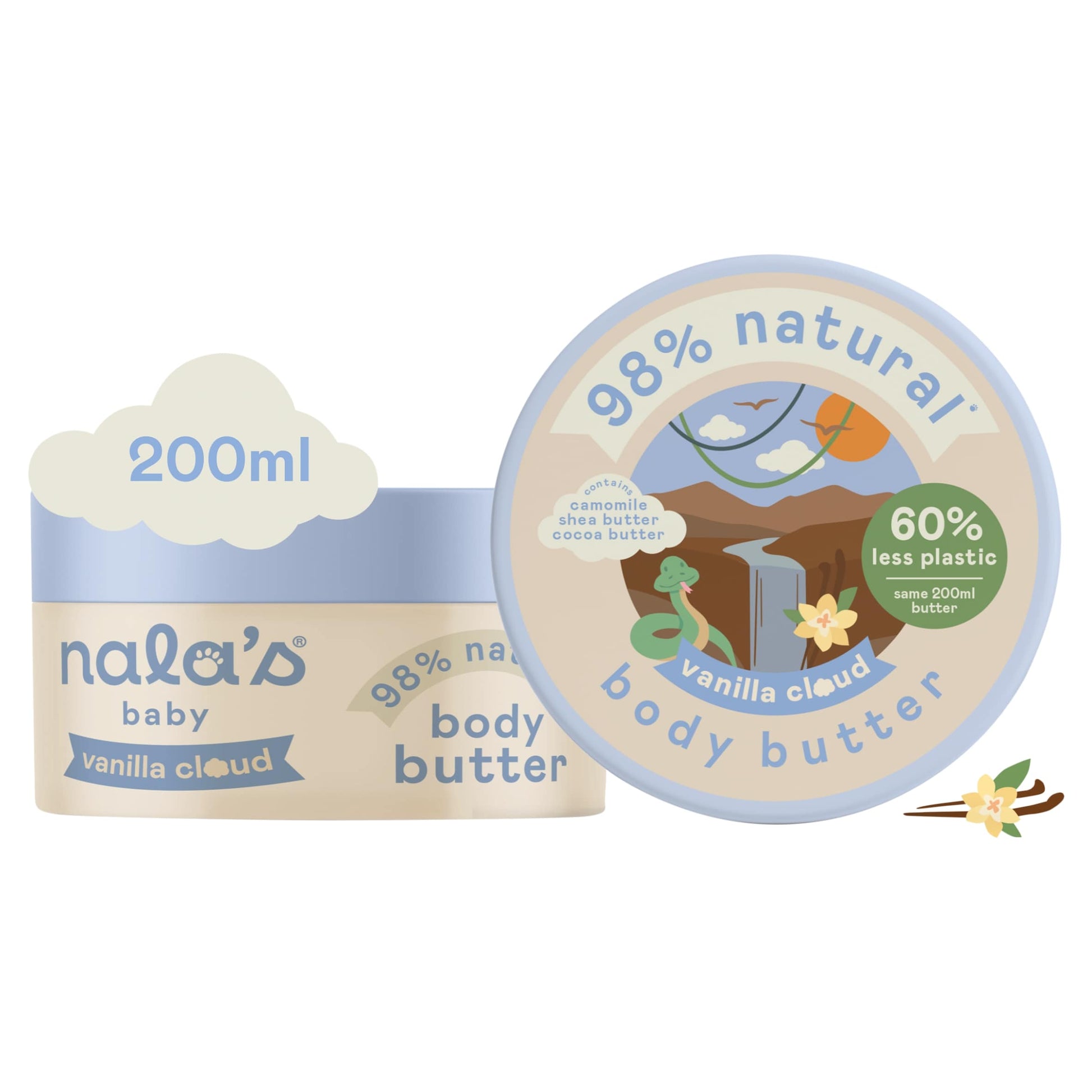 Nala's Baby Body Butter Vanilla Cloud 200ml — image 1