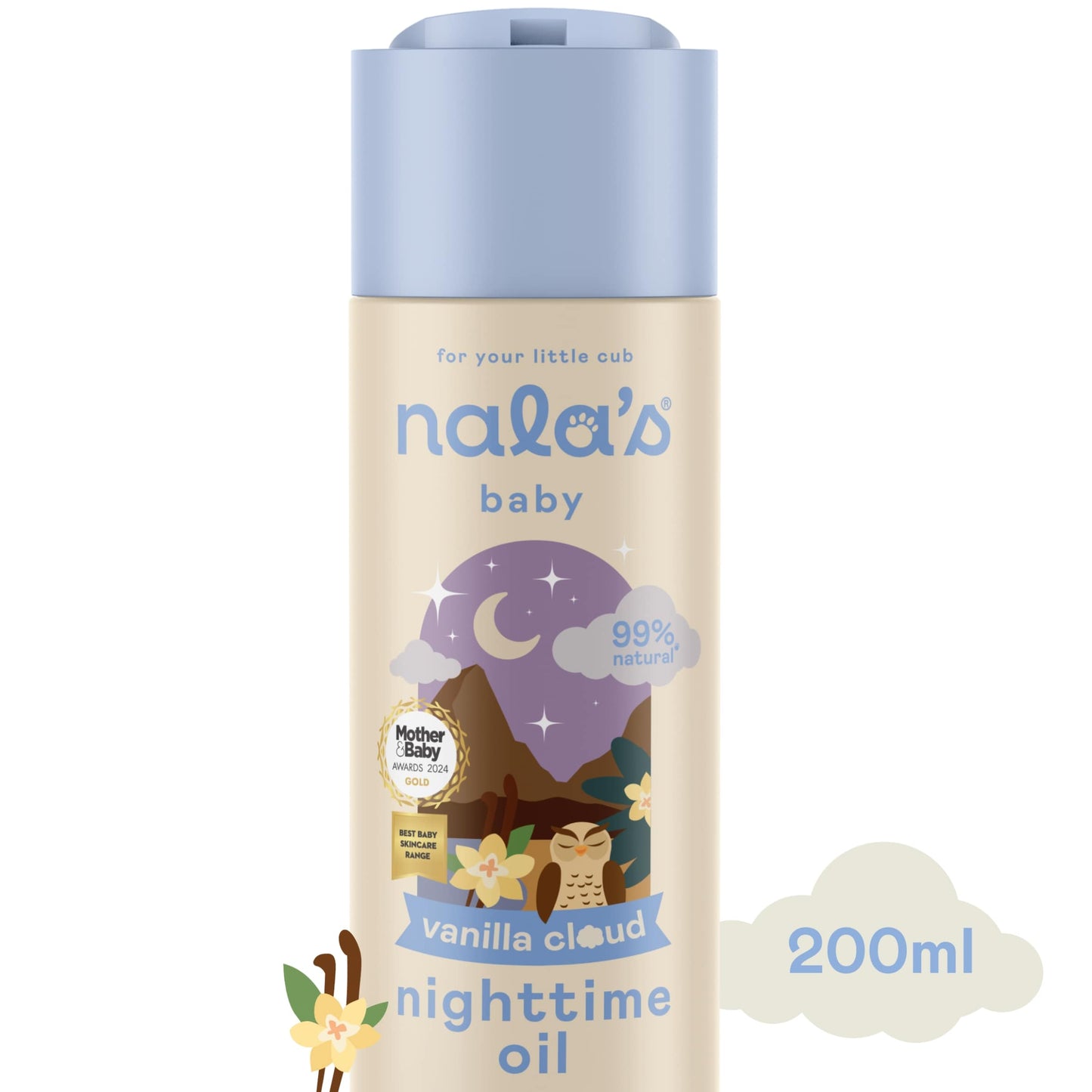 Nala's Baby Nighttime Oil Vanilla Cloud 200ml — image 1