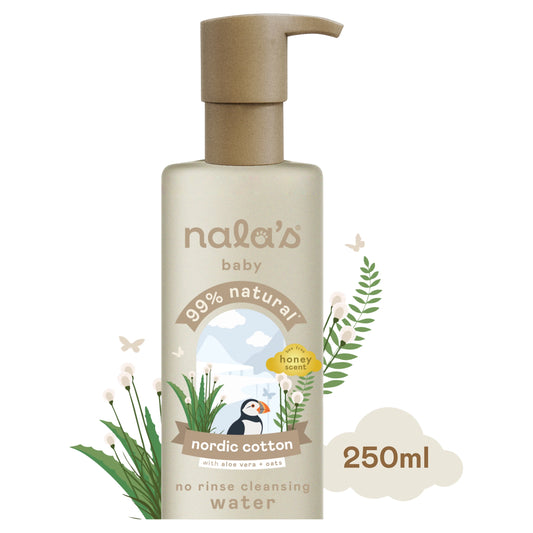 Nala's Baby No Rinse Cleansing Water Nordic Cotton Honey Scent 250ml — image 1