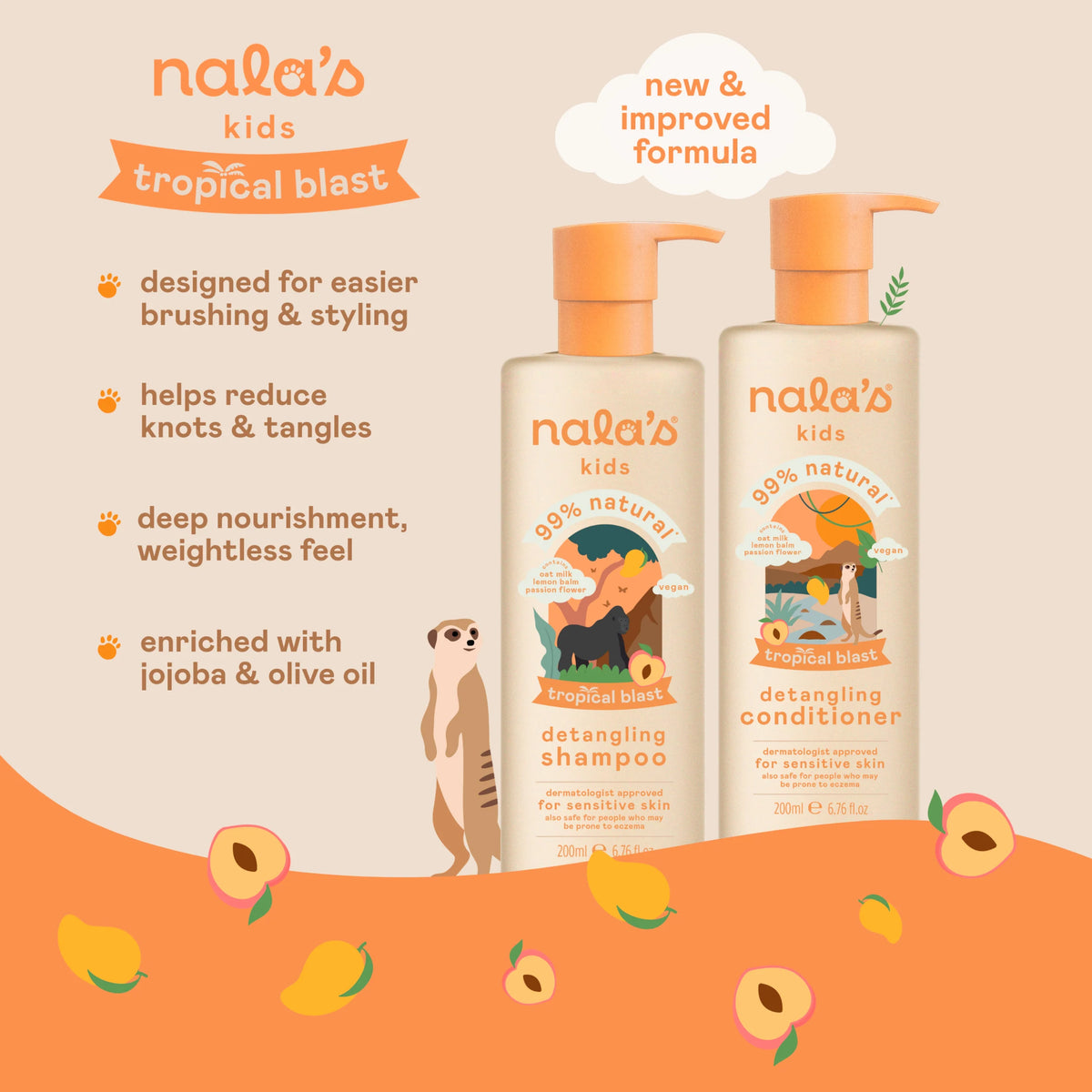 Nala's Kids Detangling Conditioner Tropical Blast 200ml — image 3