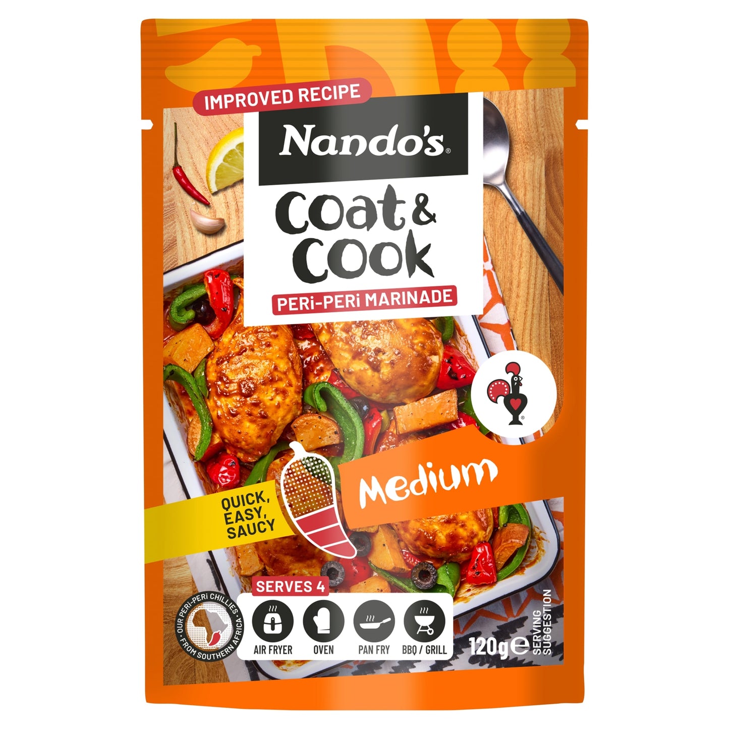 Nando's Coat & Cook Peri Peri Marinade Medium 120g — image 1