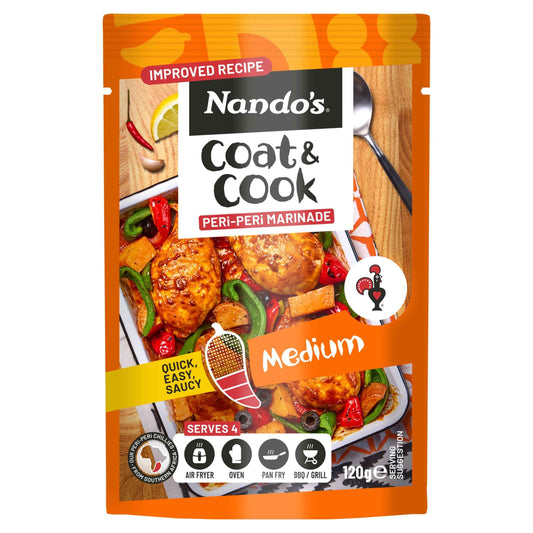 Nando's Coat & Cook Peri Peri Marinade Medium 120g