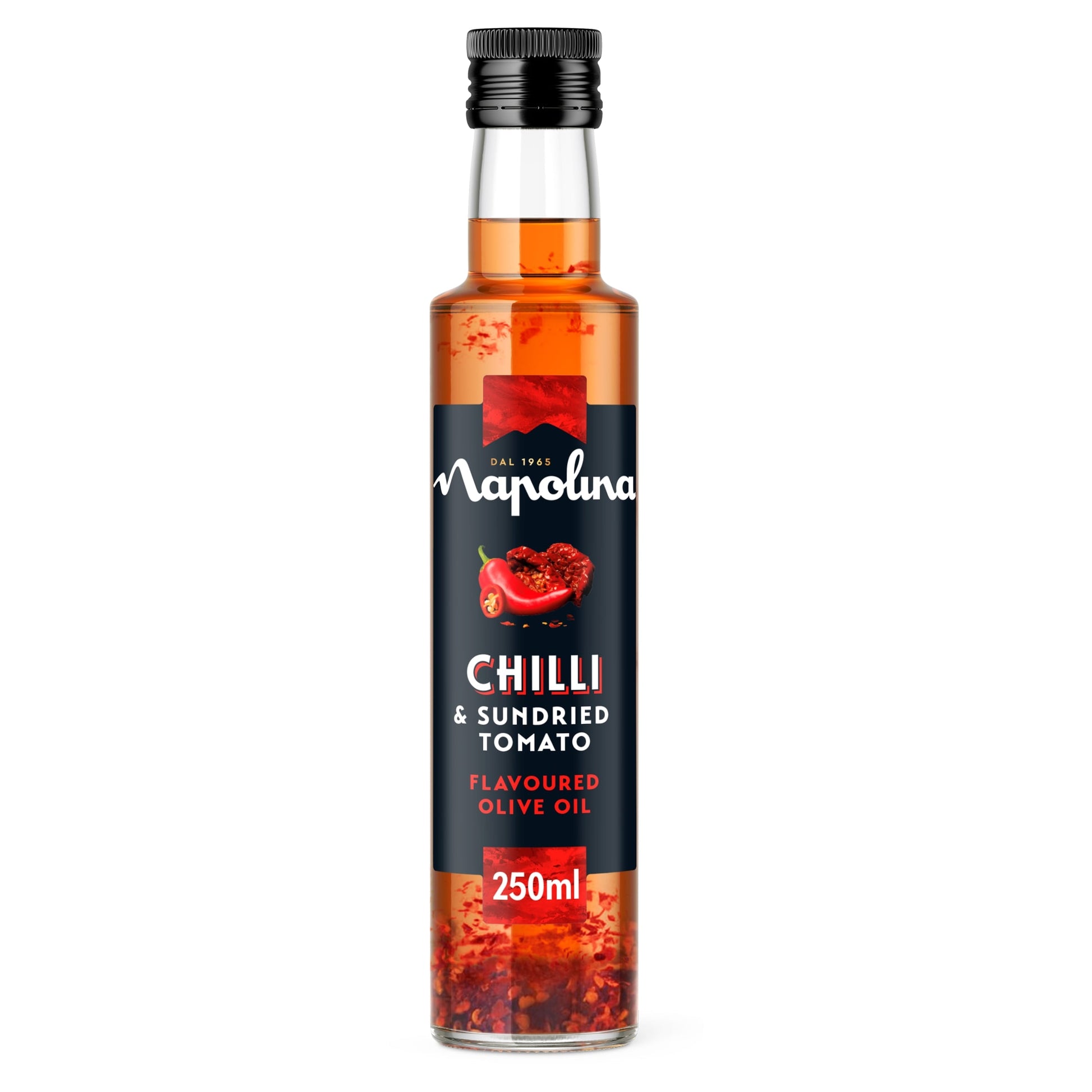Napolina Chilli & Sundried Tomato Flavoured Olive Oil 250ml — image 1