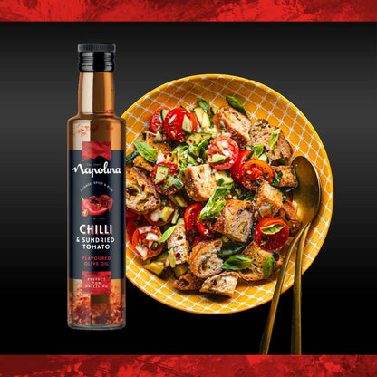 Napolina Chilli & Sundried Tomato Flavoured Olive Oil 250ml — image 2