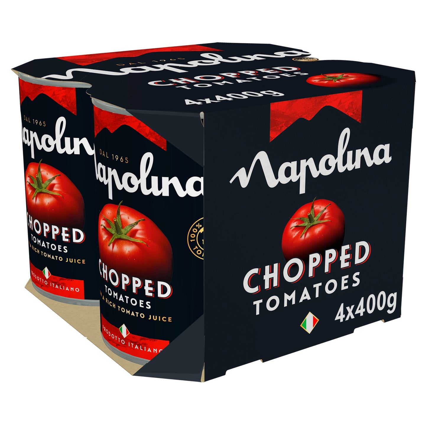 Napolina Chopped Tomatoes 4 X 400G — image 1
