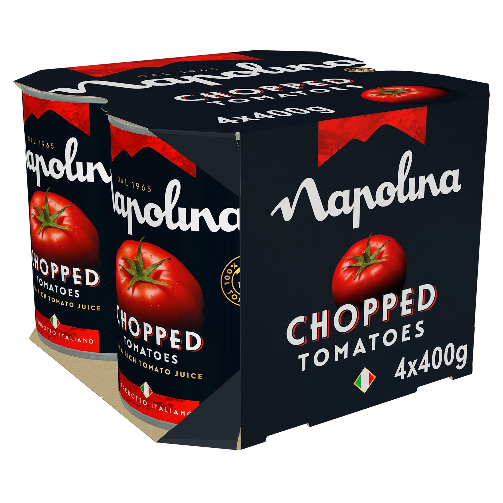 Napolina Chopped Tomatoes 4 X 400G — image 1