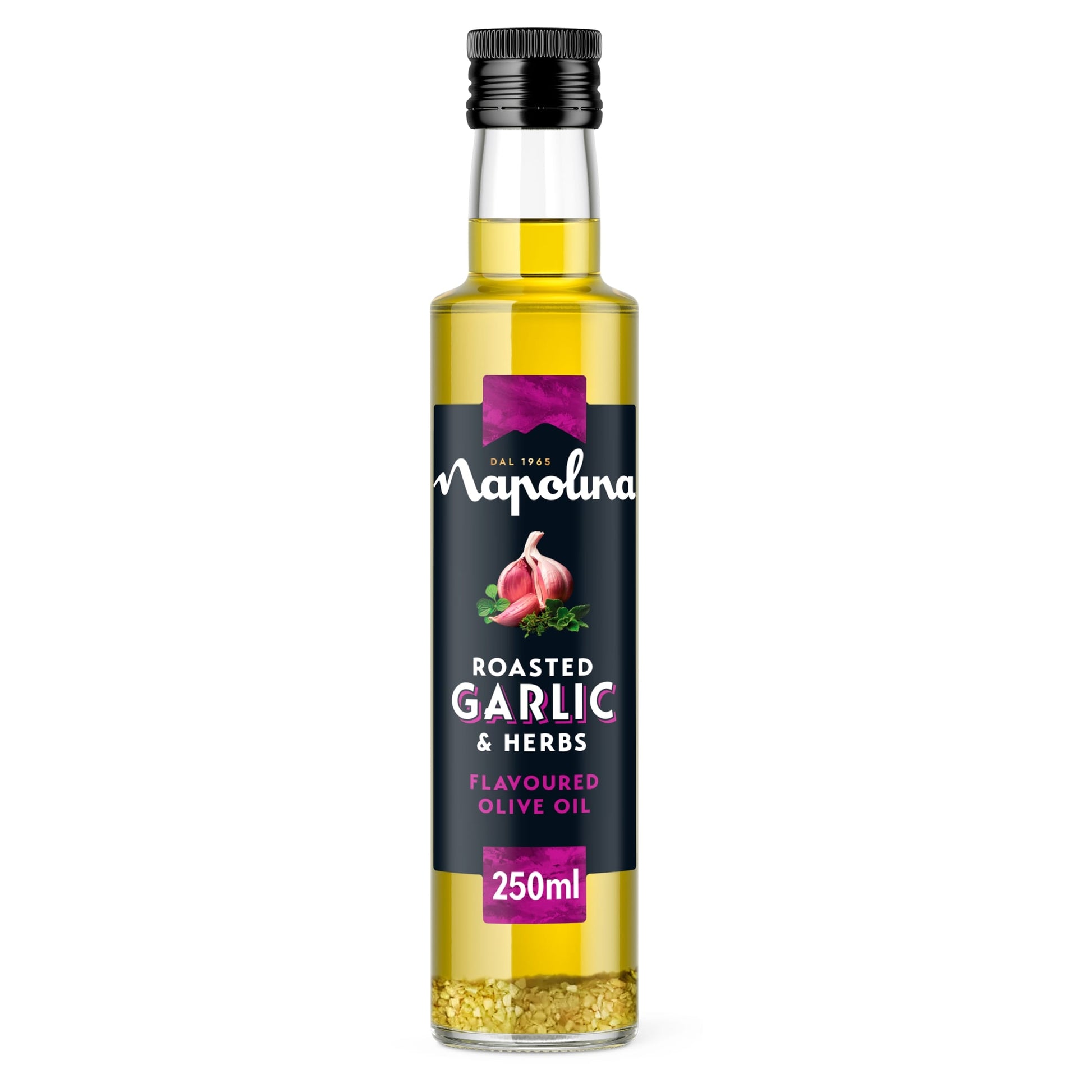 Napolina Roasted Garlic and Herbs Flavoured Olive Oil 250ml — image 1