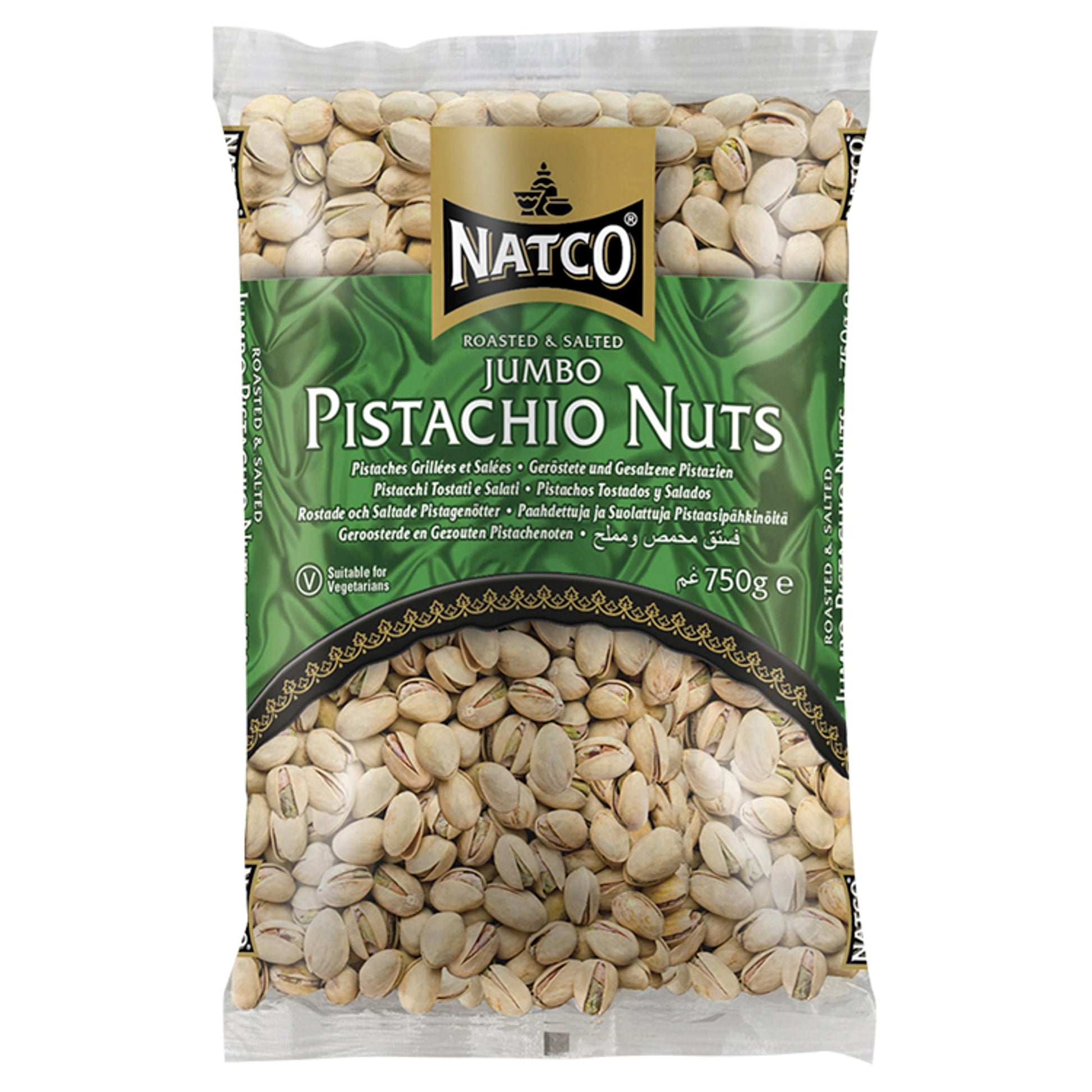 Natco Roasted & Salted Jumbo Pistachio Nuts 750g — image 1