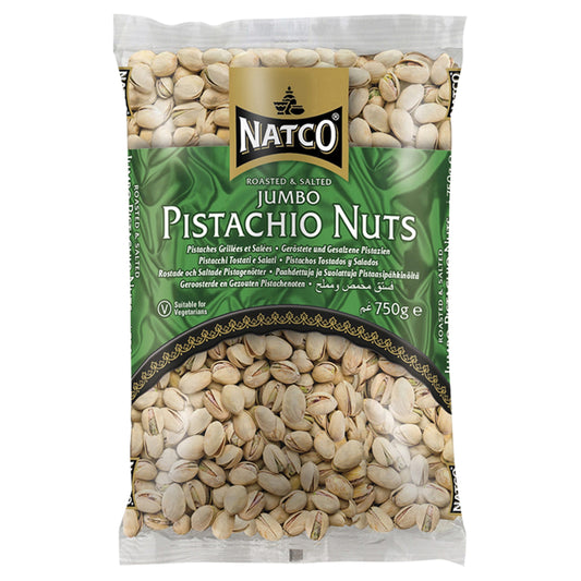Natco Roasted & Salted Jumbo Pistachio Nuts 750g — image 1