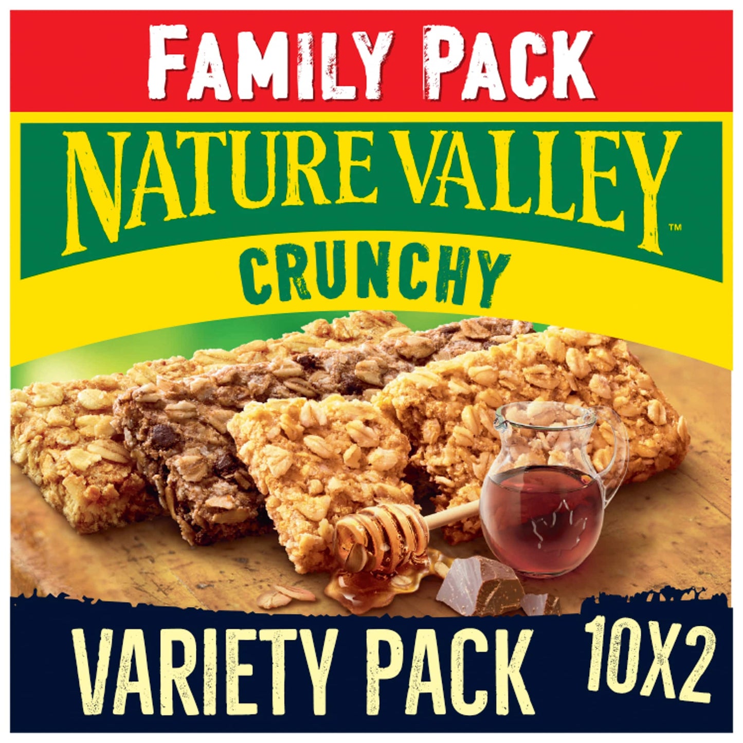 Nature Valley Crunchy Cereal Bars Family Pack - Variety 10 x 42g — image 1