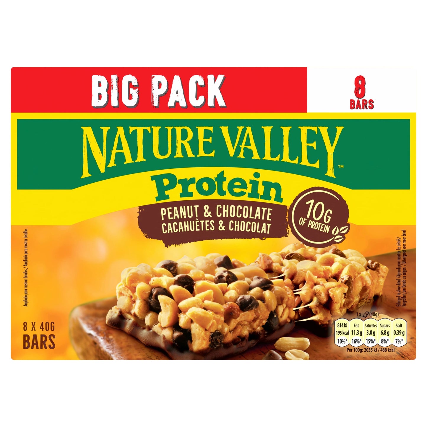 Nature Valley Protein Peanut and Chocolate 8x 40g — image 1