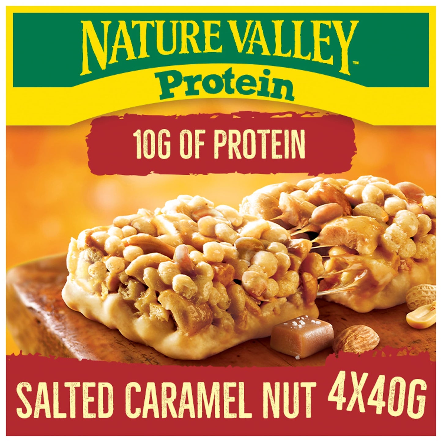 Nature Valley Protein Salted Caramel Nut Cereal Bars 4 x 40g — image 1
