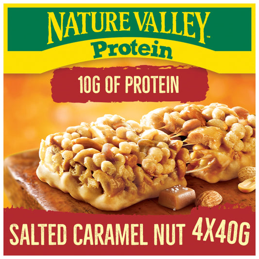 Nature Valley Protein Salted Caramel Nut Cereal Bars 4 x 40g — image 1