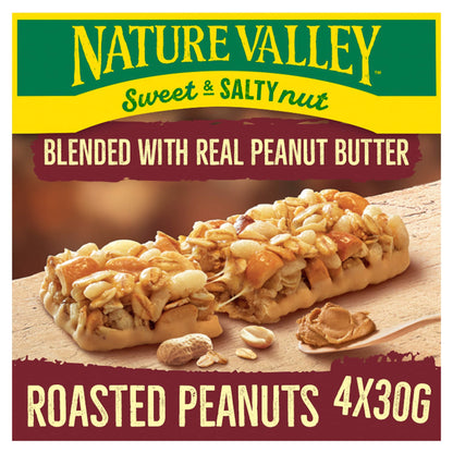 Nature Valley Sweet & Salty Nut Roasted Peanuts Bars 4 x 30g (120g) — image 1