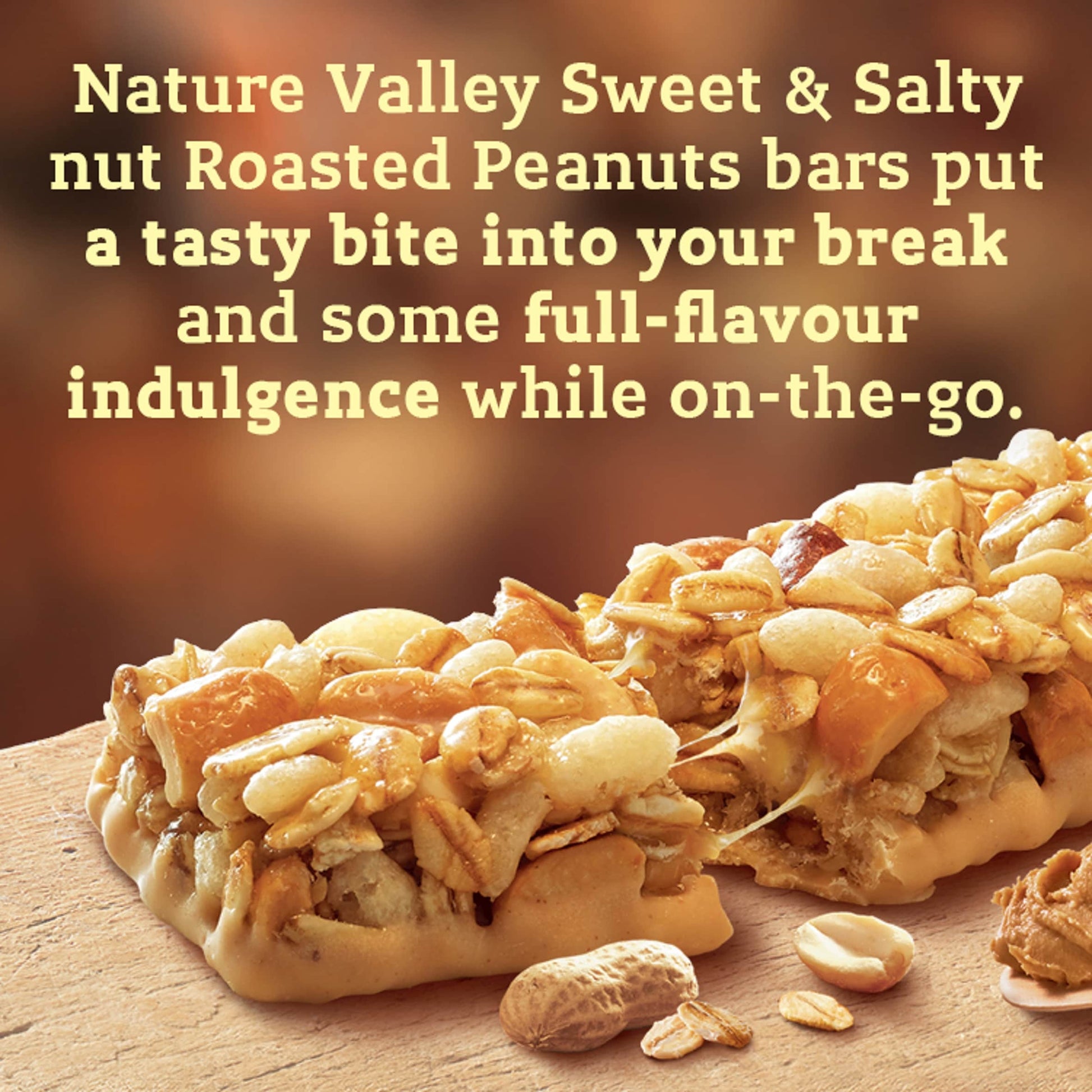 Nature Valley Sweet & Salty Nut Roasted Peanuts Bars 4 x 30g (120g) — image 3