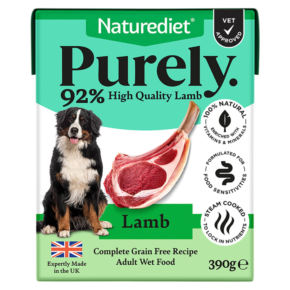 Naturediet Purely Lamb Wet Adult Dog Food 390g — image 1
